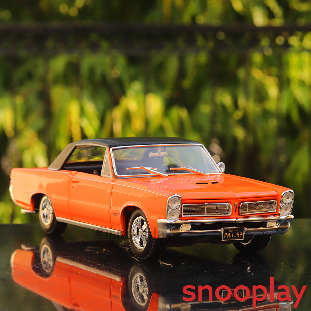 Licensed 1965 Pontiac GTO Diecast Car Model (1:18 Scale)