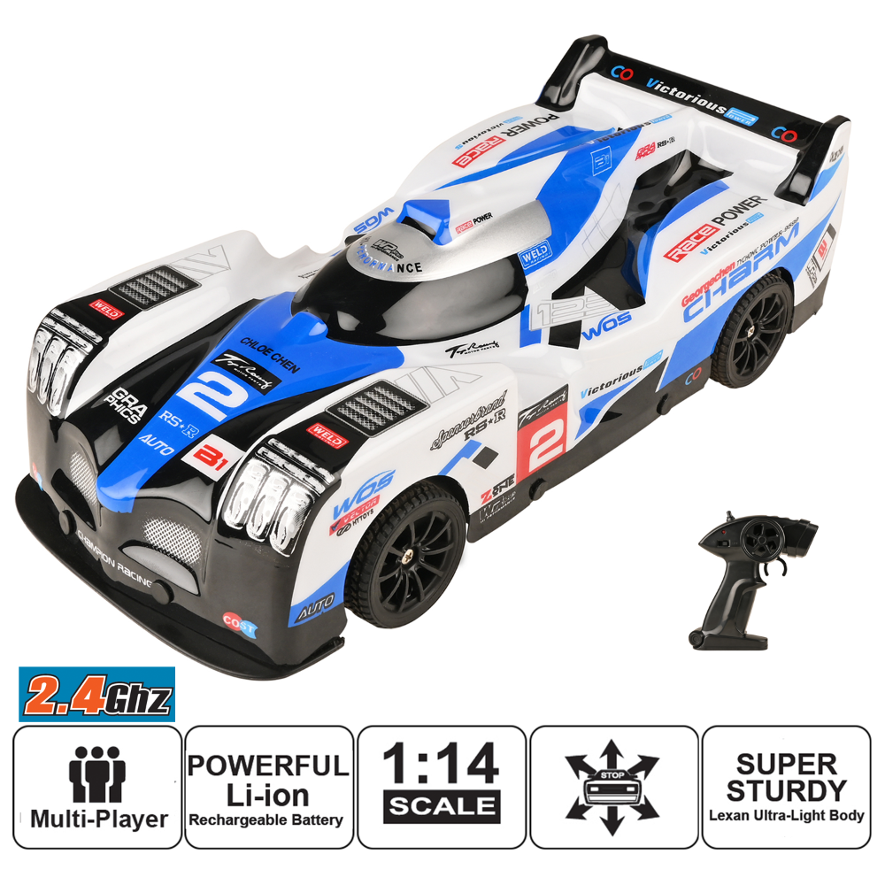 Auto Racing Car (1:14) Blue For Children