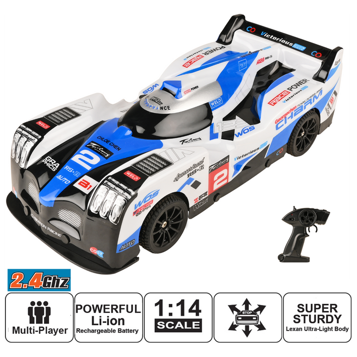 Auto Racing Car (1:14) Blue For Children