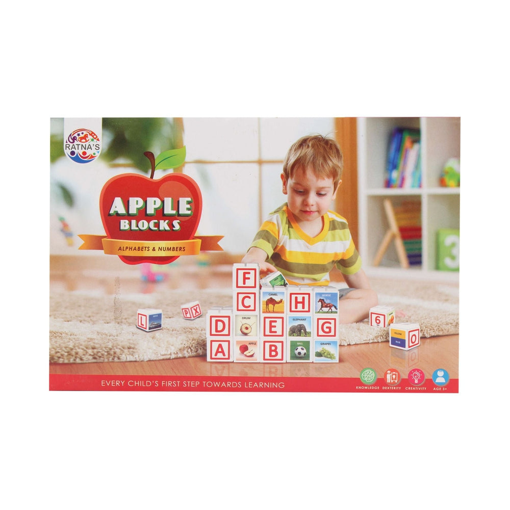 Apple Block Alphabet and Numbers