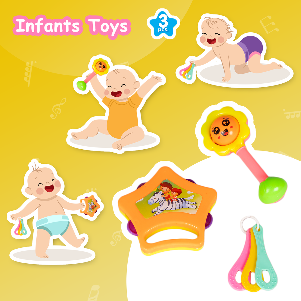 Infants Rattle Set (3 Pieces)