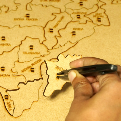 Wooden India Map Puzzle - 31 Pieces