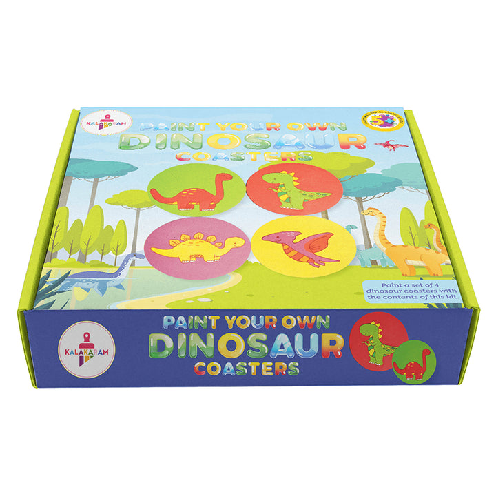 DIY Painting Kit for Kids | Paint Your Own Dinosaur Coaster Painting Kit