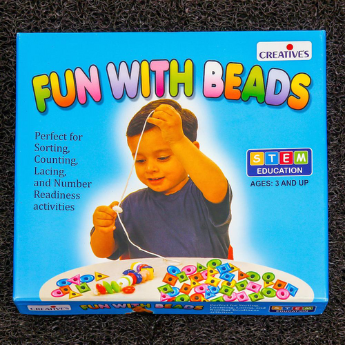 Creative's Fun With Beads - Learn Counting, Pattern Making, Colour & Shapes Sorting (3-5 Years)