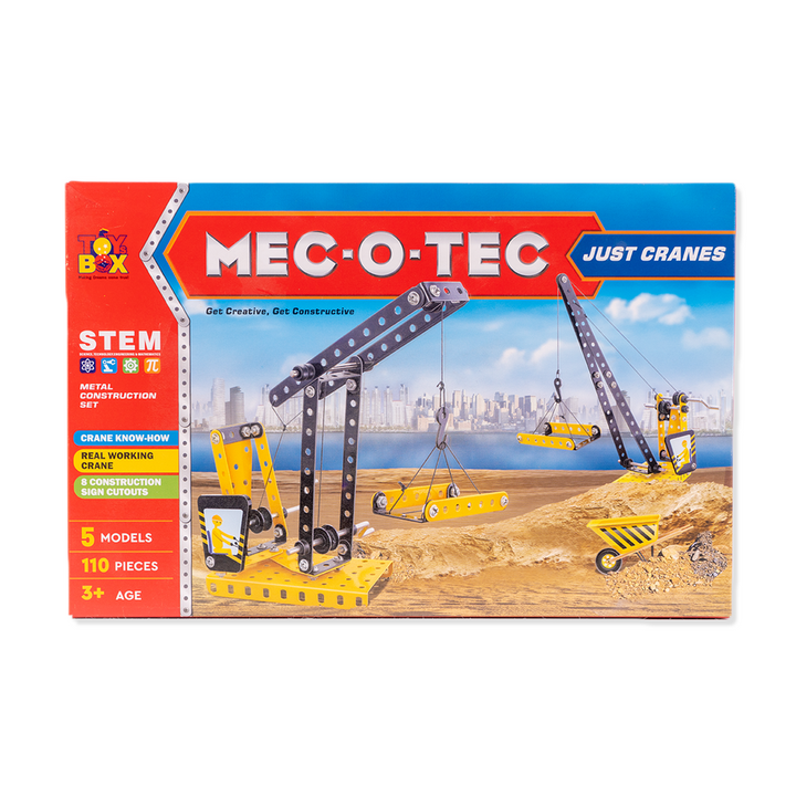 Mec O Tec Just Crane Building & Construction Play Set - 110 Pieces (6-10 Years)