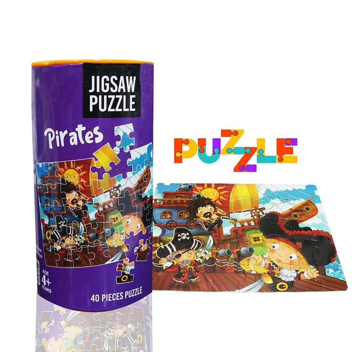 Pirates Theme Jigsaw Puzzle Game Multicolor (40 Pieces)