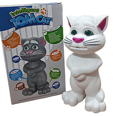 Talking Tom Toy for Kids Speaking- (White)