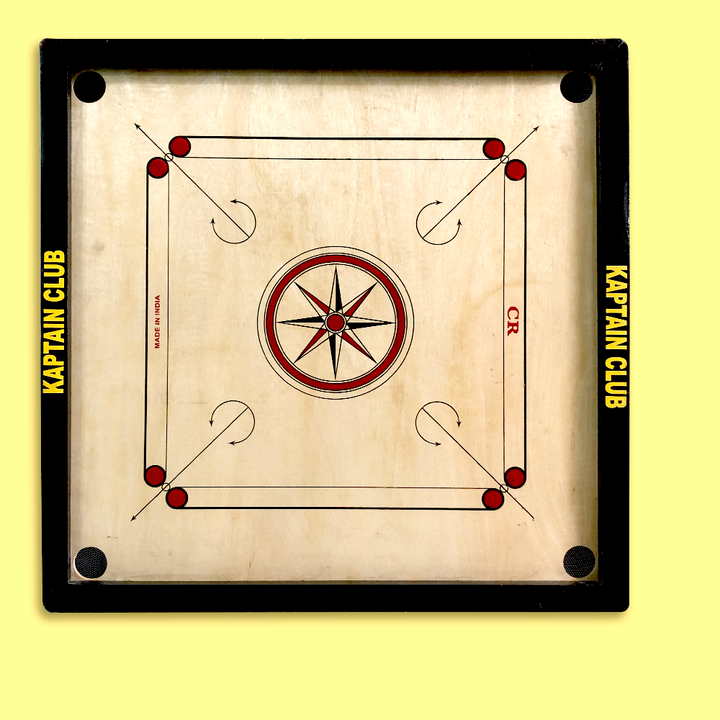 Wooden Carrom Board (with Coins & 2 Strikers) - Large (32 x 32 Inches) | COD Not Available