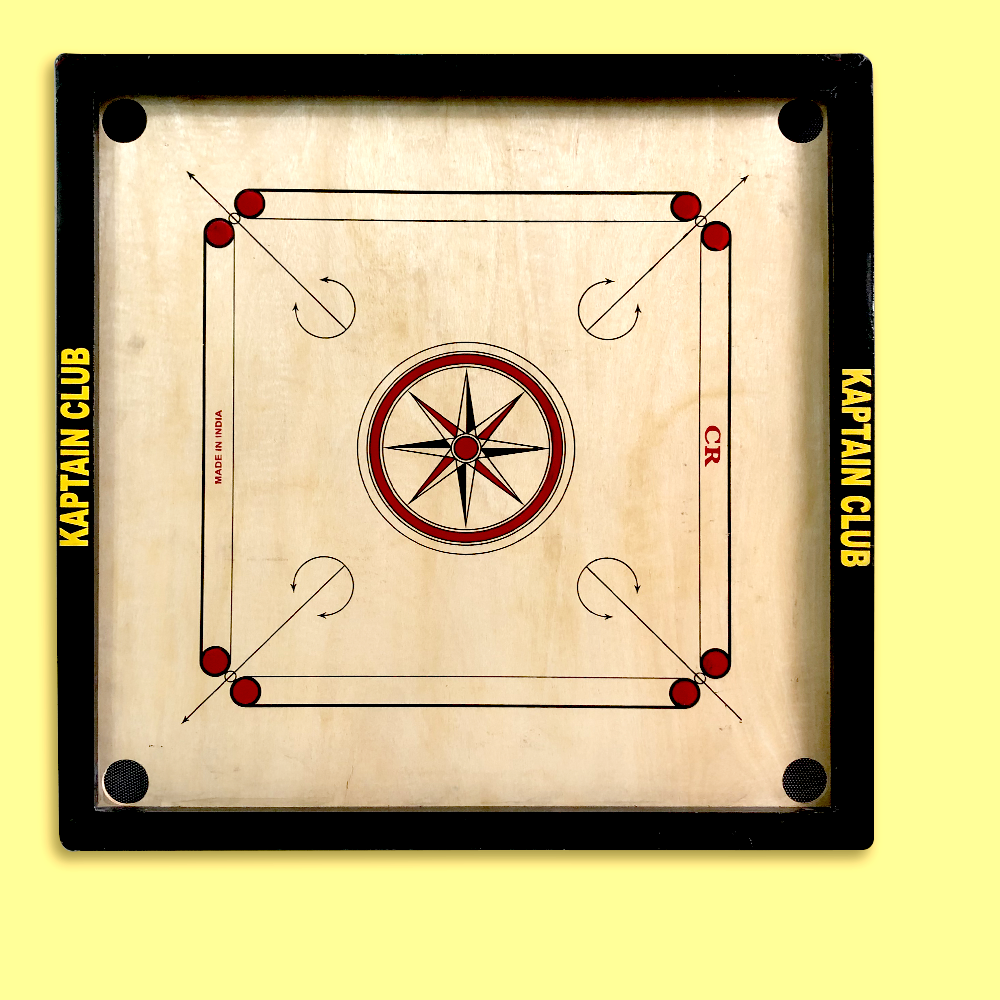 Wooden Carrom Board (with Coins & 2 Strikers) - Large (32 x 32 Inches) | COD Not Available