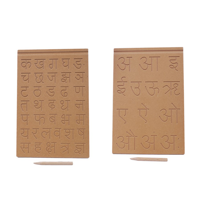 Pack of 2 - Hindi Consonants & Vowels Wooden Puzzle (2-5 Years)