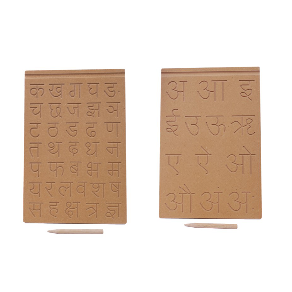 Hindi Consonant & Hindi Vowels Wooden Puzzle (Combo of 2)