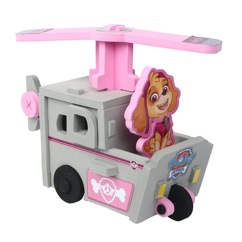 Li'l Wizards Paw Patrol Skye Build N' Play , Easy To Build 3D Foam Vehicle With Moving Wheels