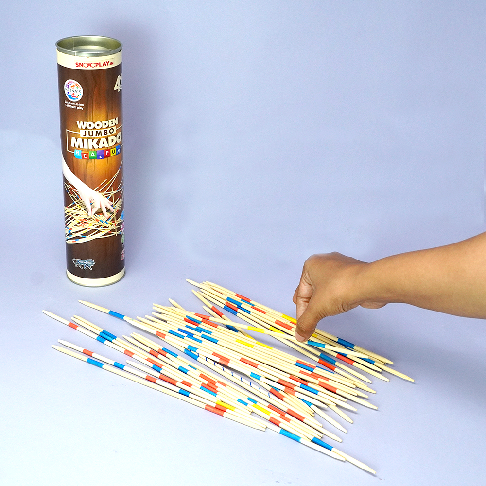 Wooden Jumbo Mikado Sticks Game For Kids