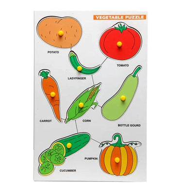 Wooden Vegetable Puzzle for Kids