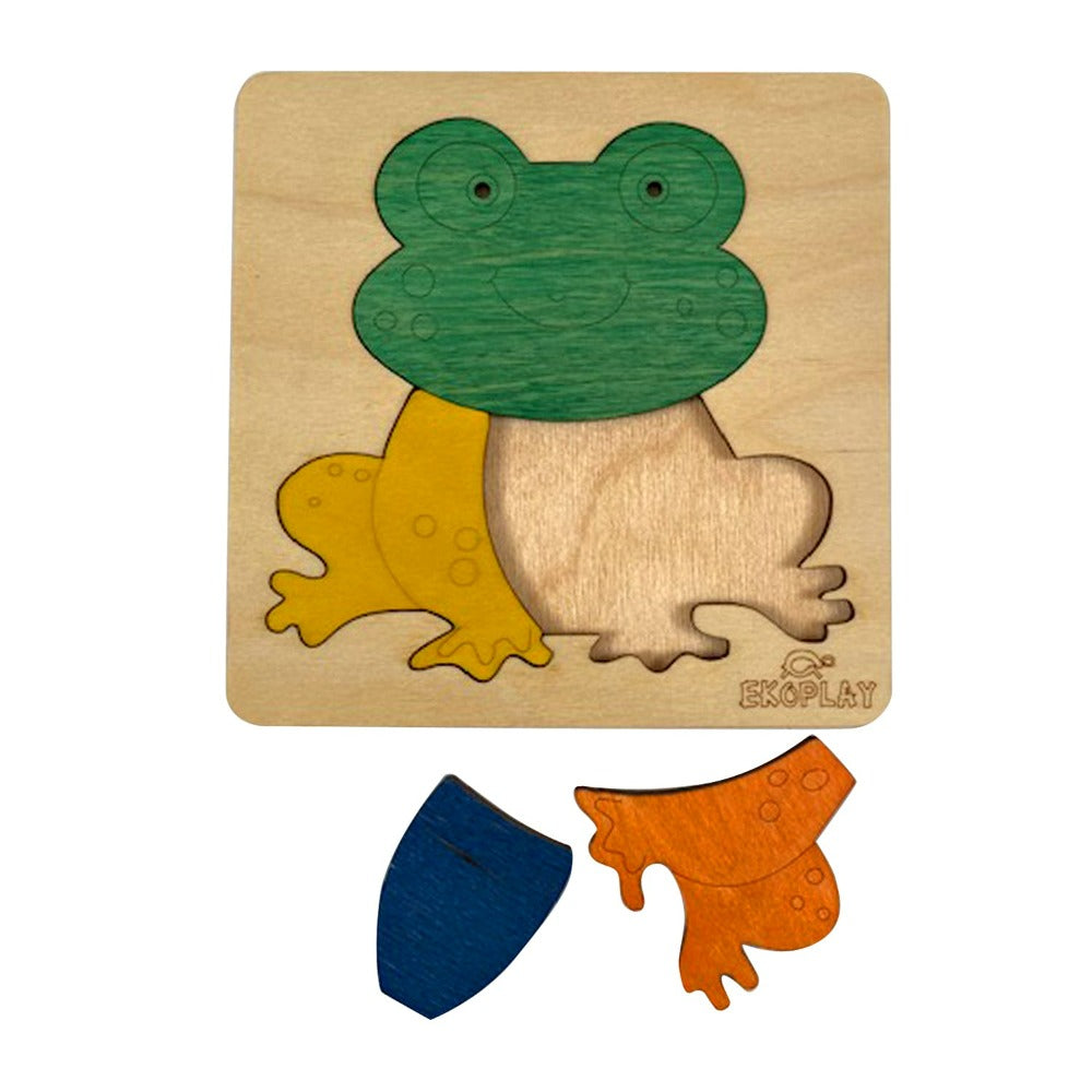 Wooden Happy Frog Puzzle (1-2 Years)