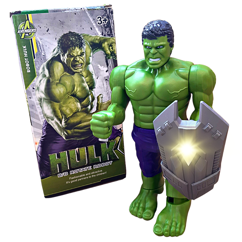 Hulk Toys | Action Figure | Avengers Figures | Rotate | Lightning | Music | Walking