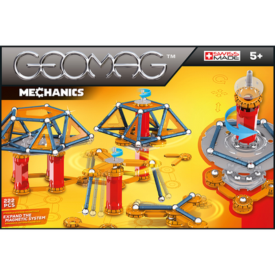 Magnetic Mechanics Construction Toys (222 Pieces)