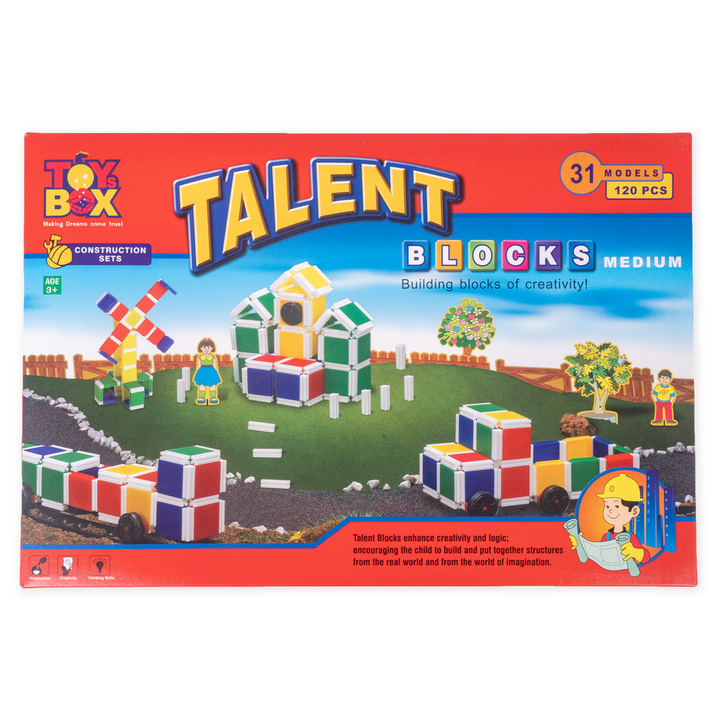 Medium Talent Building Blocks - 120 Pieces (3-7 Years)