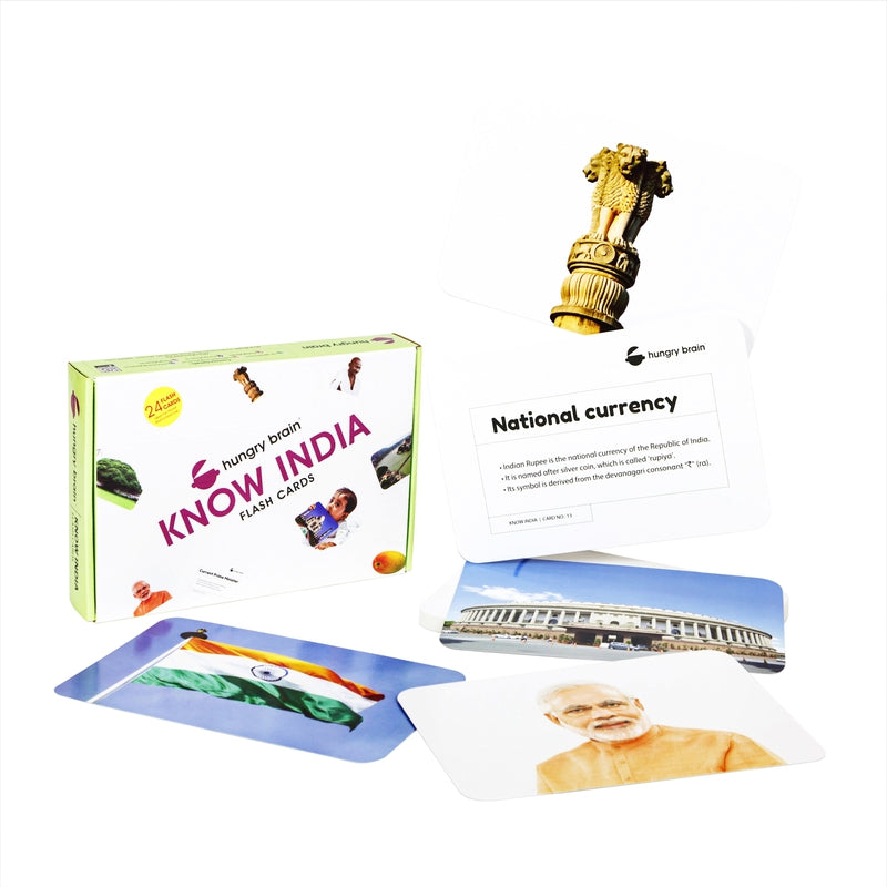 Educational - Know India Flash Cards for Kids Early Learning