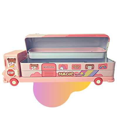 Pencil Box For Kids (Unicorn Bus Pencil Box)