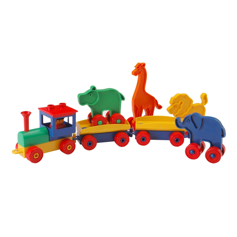 Animal Train Building Block Set - 45 Pieces (1.5-4 Years)