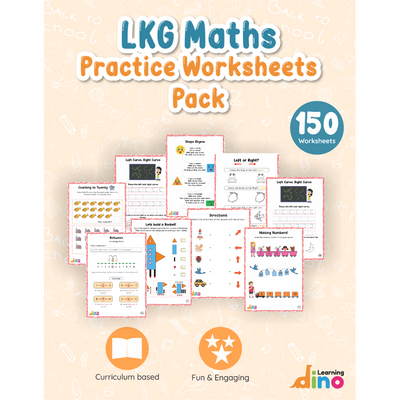 LKG Math Practice Worksheets Pack