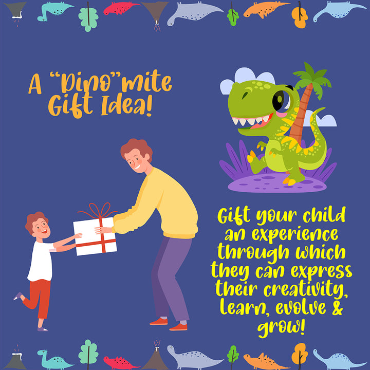 DIY Painting Kit for Kids | Paint Your Own Dinosaur Coaster Painting Kit