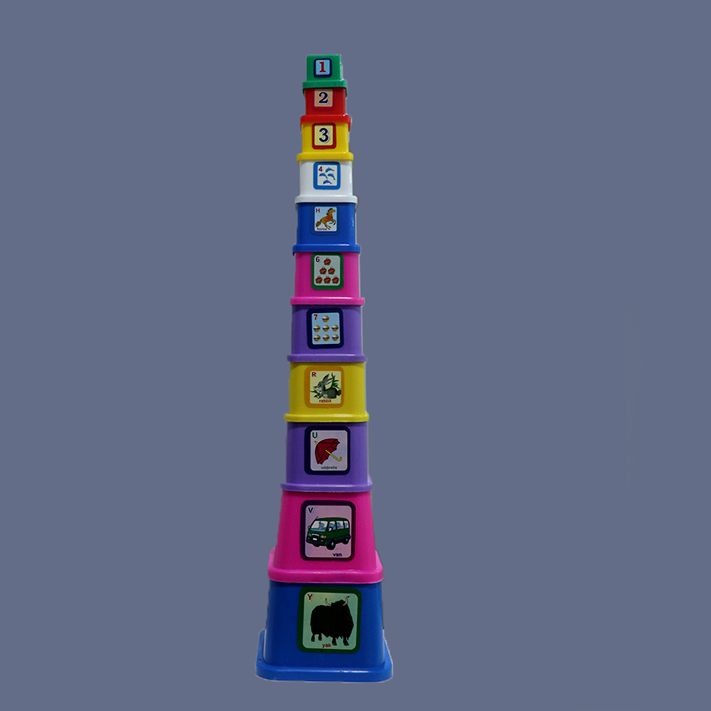 Learning Tower Stack (Alphabets & Numbers Blocks)