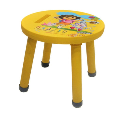 Kids Step Stool Kindergarten Study Stools Lightweight Footstools Sturdy And Durable Very Suitable Multipurpose Use Yellow Color