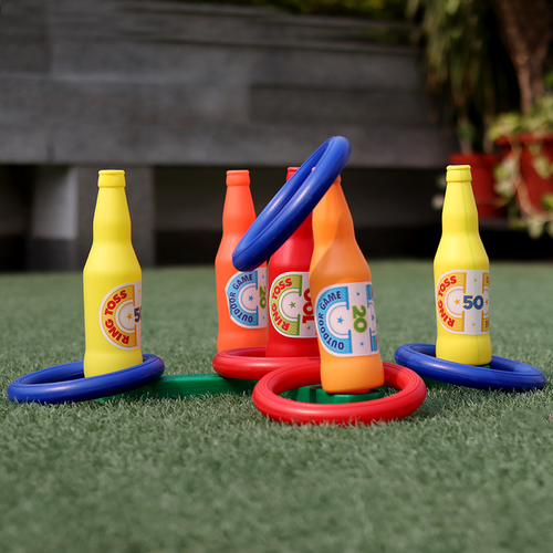 Ratna's Classic Bottle Ring Toss - Aim, Throw & Score (5-10 Years)
