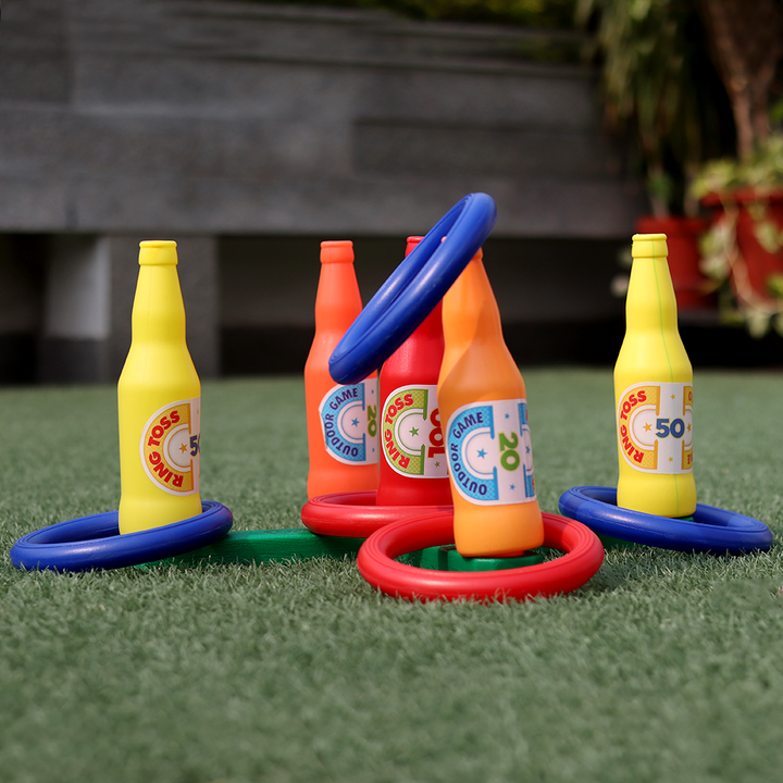 Bottle Ring Toss Game For Indoor & Outdoor