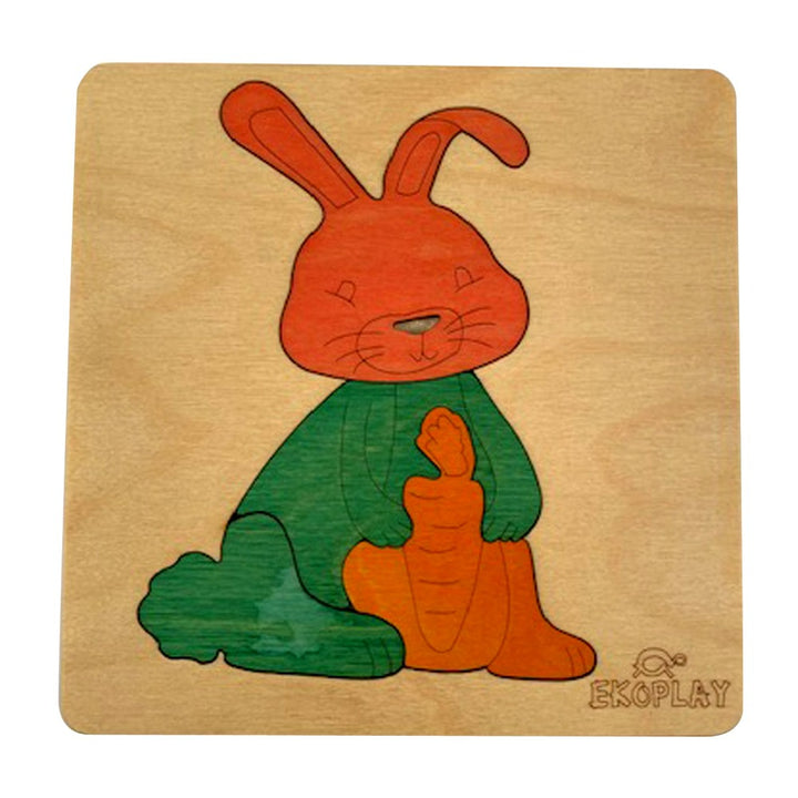 Happy Rabbit - Wooden Puzzle