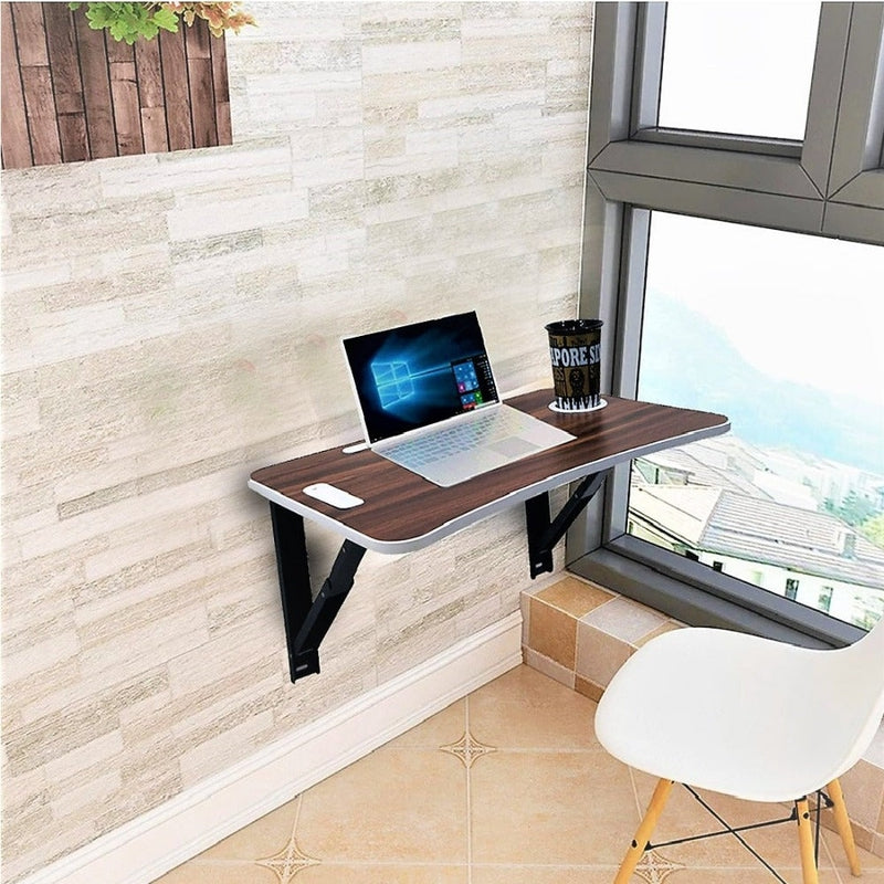 Wall Mounted Study Table With Cup & Mobile/Tablets Holders