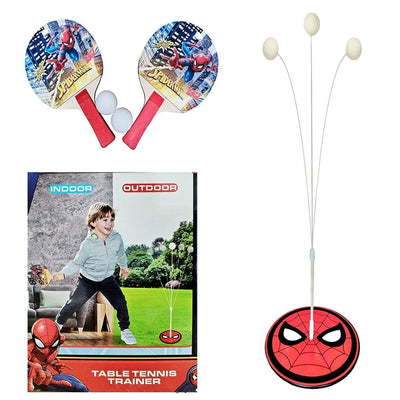 Spider Table Tennis Trainer Toy Ping Pong Paddle Set for Kids Indoor & Outdoor Game for Children Fun Activity Portable-Multicolor