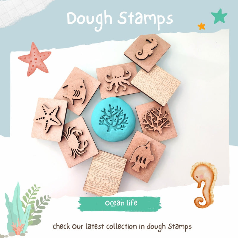 Ocean Theme Stamp Set | Stamp Set of 9