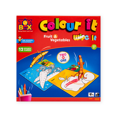 Colour It - wipe it ( Mini ) - Fruit & Vegetables