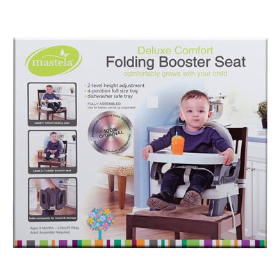 Folding Booster Seat - Grey