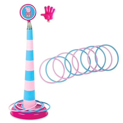 Multicolor Kids Stacking Ring Toss Throw Game Hoppy Loopy Fun for Children (Random Color Will Be Send)