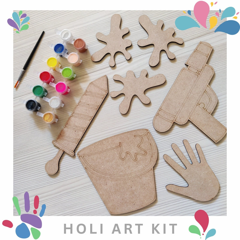 Holi Painting Art Kit | Holi Festival DIY Kit for Kids | Kids DIY Kit