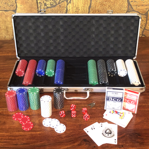 500 Pieces Poker Set with Briefcase (Grown Ups)