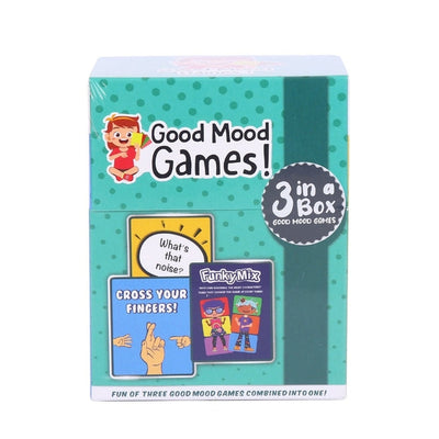 Good Mood Games 3-Pack Hand Crossed Good Mood Games 3-Pack – Cross Your Fingers + What’s That Noise? + Funky Mix For Children