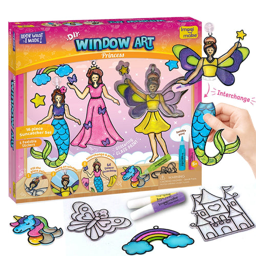 Imagimake Window Art Glass Painting | Princess Theme