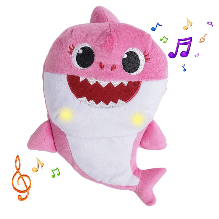 12" Baby Shark Sing & Light Up Plush Toy - Pink (6 Months - 7 Years)