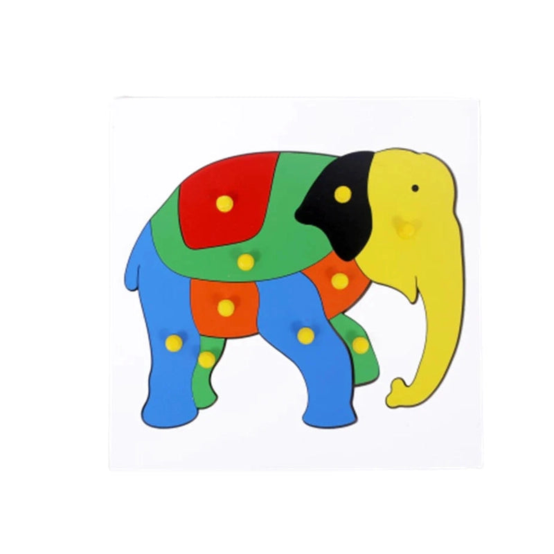 Wooden Elephant Puzzle for Kids