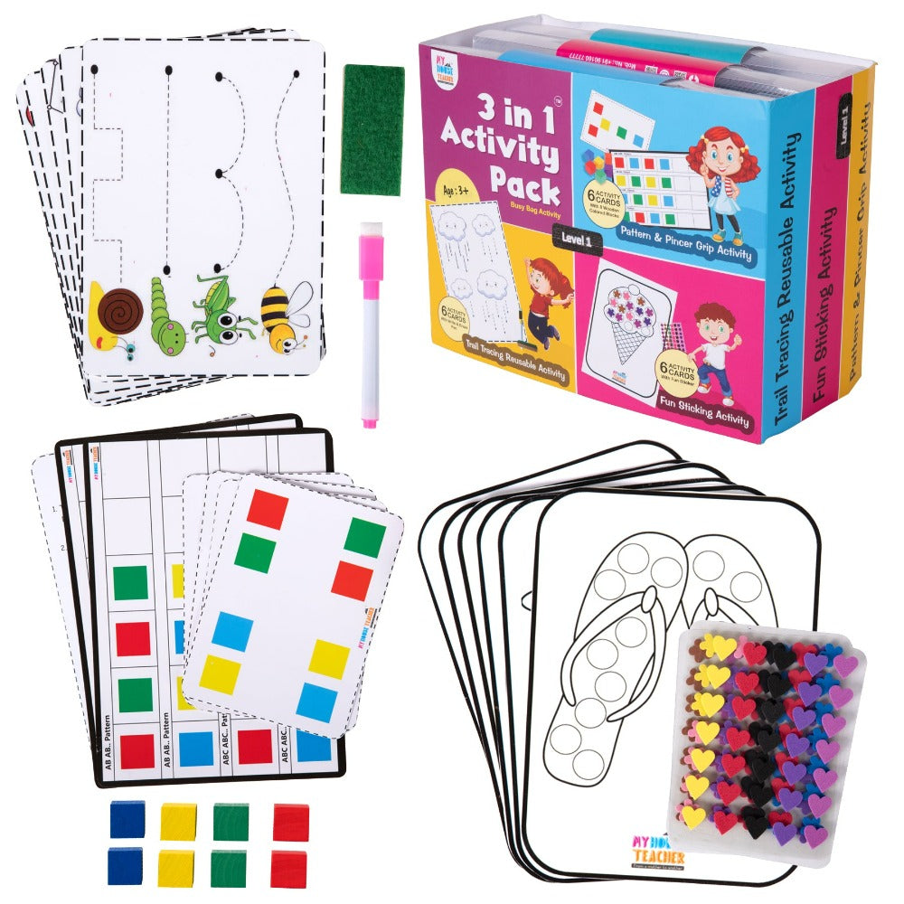 3 in 1 Activity Bundle Set 1 for babies and toddlers