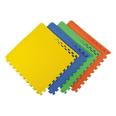 Colourful Solid Plain Interlocking Play Mat 10 mm Thickness (Set of 4 Pieces)