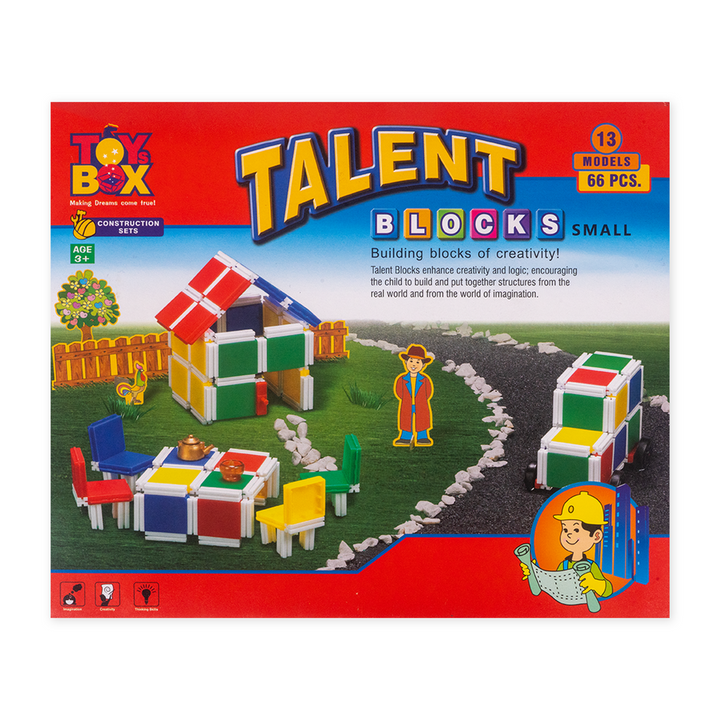 Small Talent Building Blocks - 66 Pieces (3-7 Years)