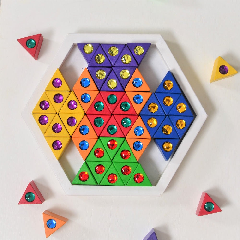 Jewelled Triangles – 54 Pieces