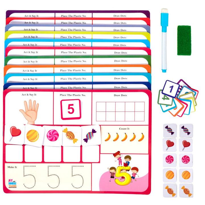 Number Counting 0-10 Bundle - Say, Read , Trace, Count, Number Names all in one