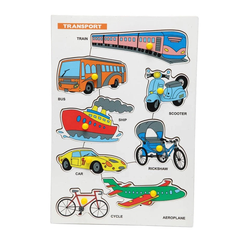 Buy Wooden Transport Vehicles Puzzle for Kids Online in India – Snooplay